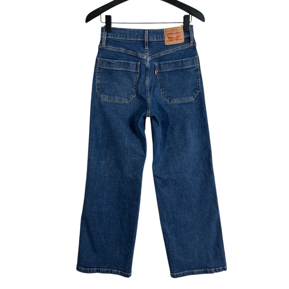 Levi’s Mile High Wide Leg Jeans With Exposed Button Fly Womens Size 24 - Picture 5 of 7